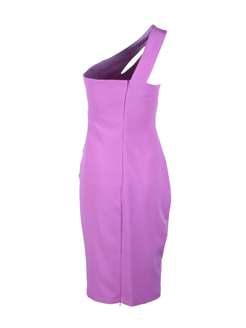 Access Fashion Purple One-Shoulder Recycled Polyester Day Dress