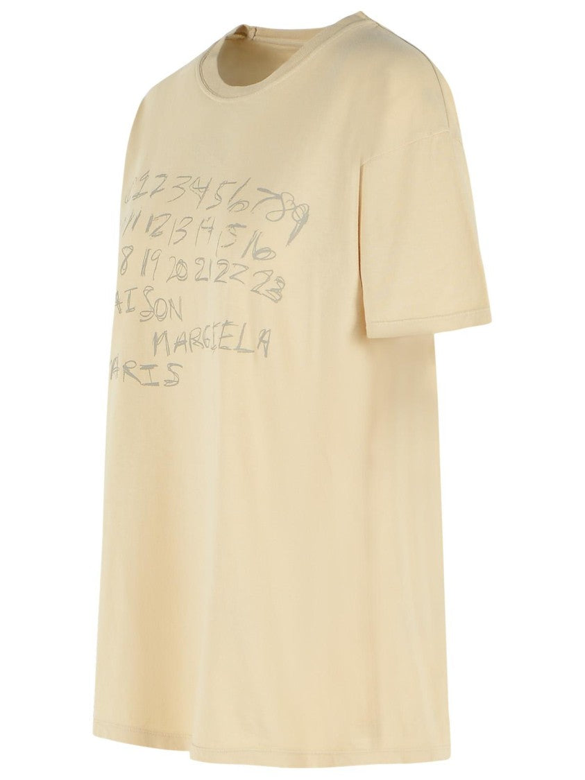 Maison Margiela Ivory Cotton T-Shirt
