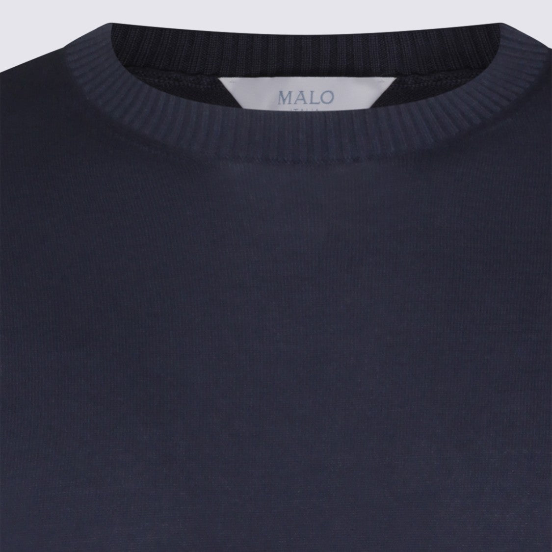 Malo Solid Blue Knitwear Sweater