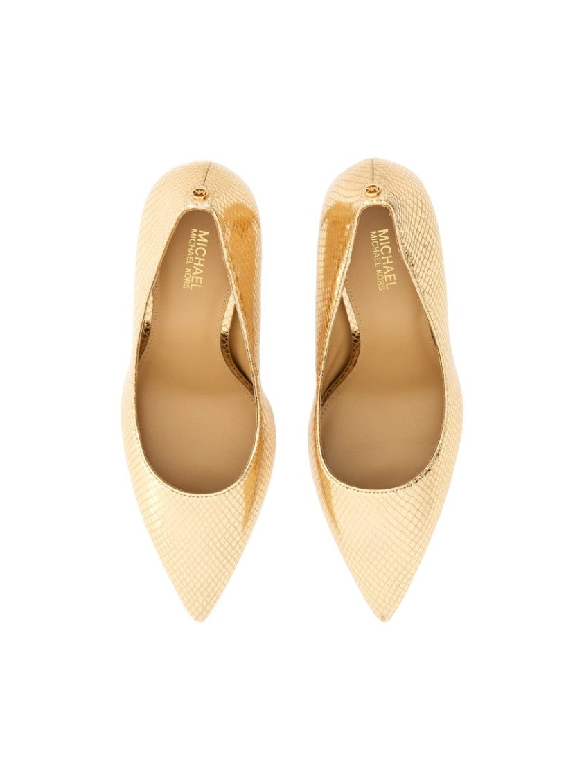Michael Michael Kors Alina Flex Goat Leather Metallic Pumps