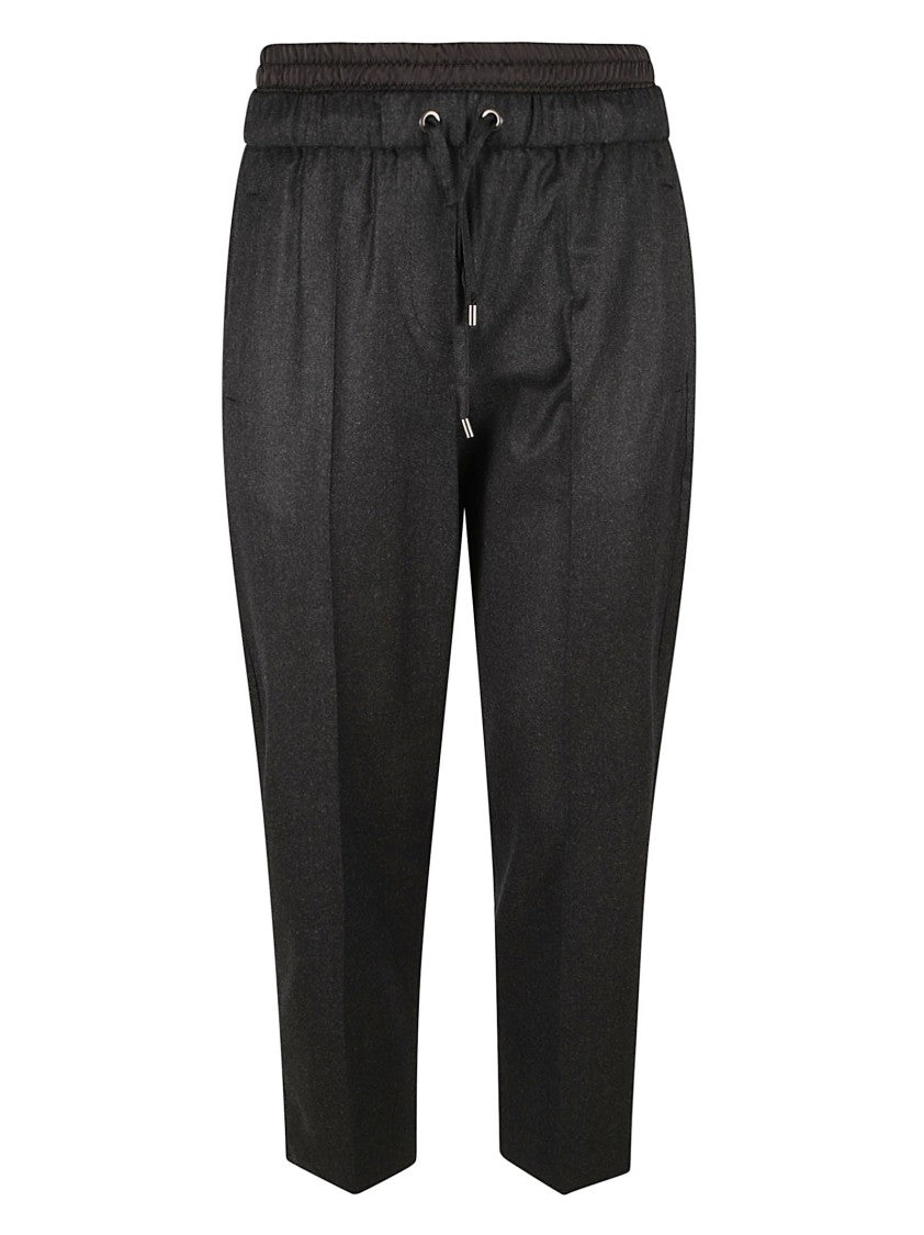 Brunello Cucinelli Relaxed Fit Grey Trousers