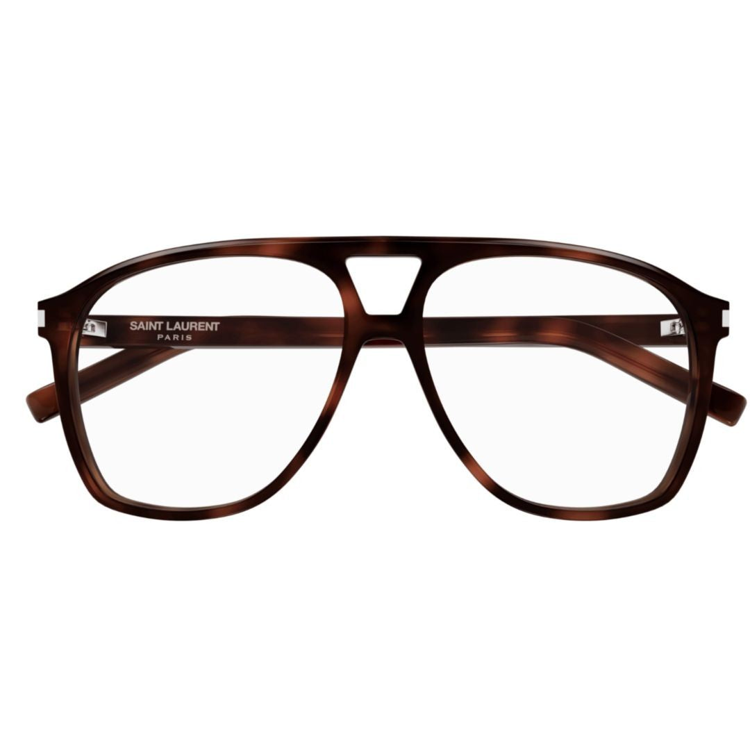 Saint Laurent Sl 596 Dune Opt Tortoiseshell Oversized Aviator Sunglasses
