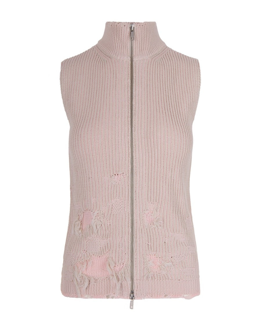 Mm6 By Maison Margiela Ribbed Knit Vest
