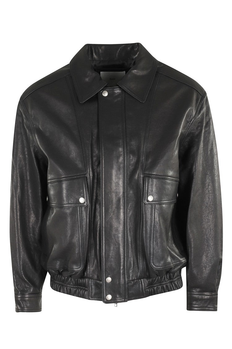 Dunst Vintage Black Leather Blouson
