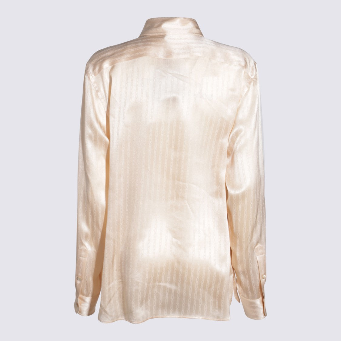 Tom Ford Silk-Blend Striped Shirt With Classic Collar