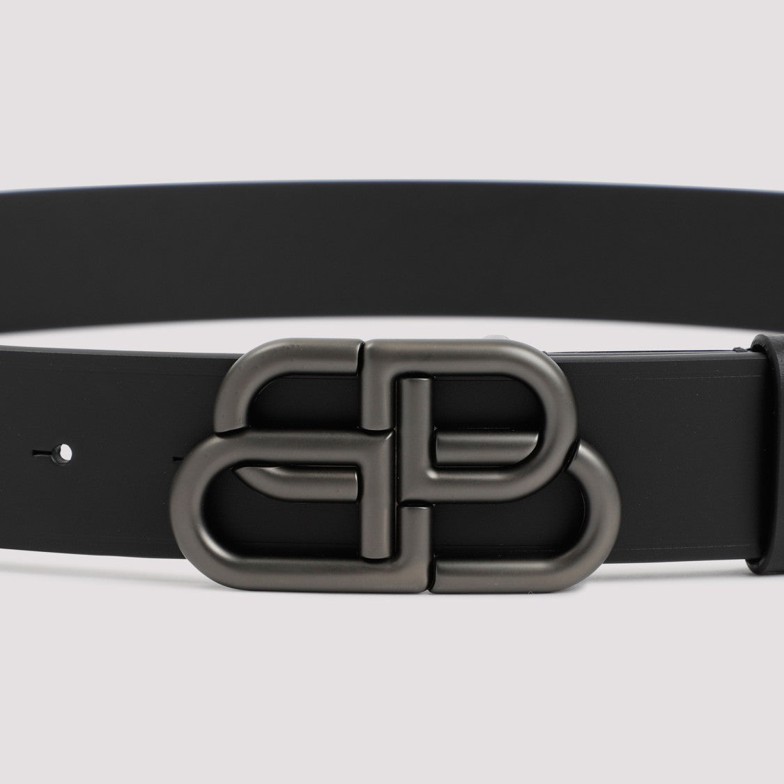 Balenciaga Black Leather Belt