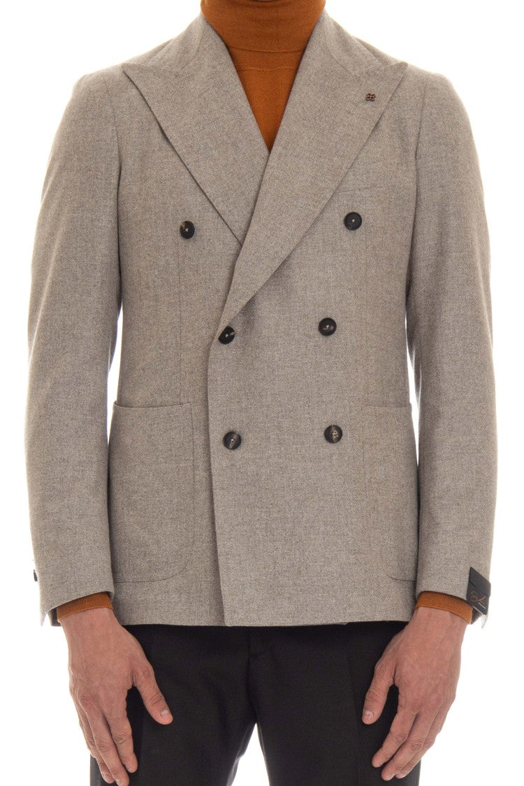 Tagliatore Double-Breasted Wool-Cashmere Pino Lerario Jacket