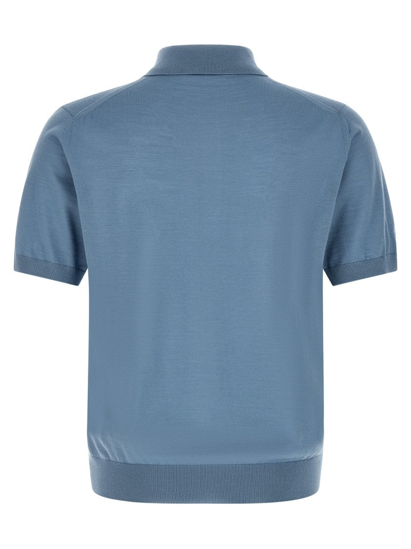 Prada Superfine Wool Polo Shirt