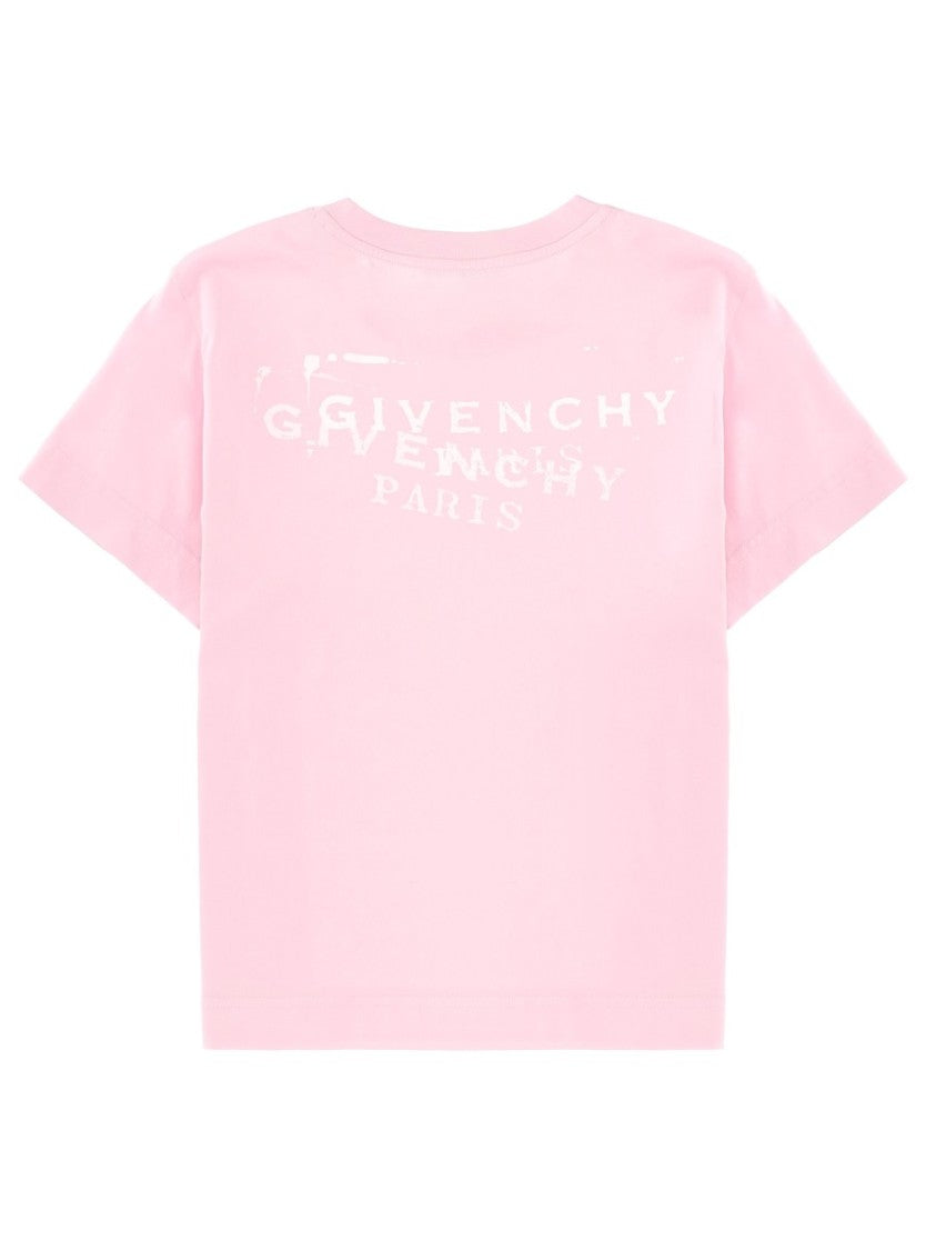 Givenchy Light Pink Cropped Logo T-Shirt