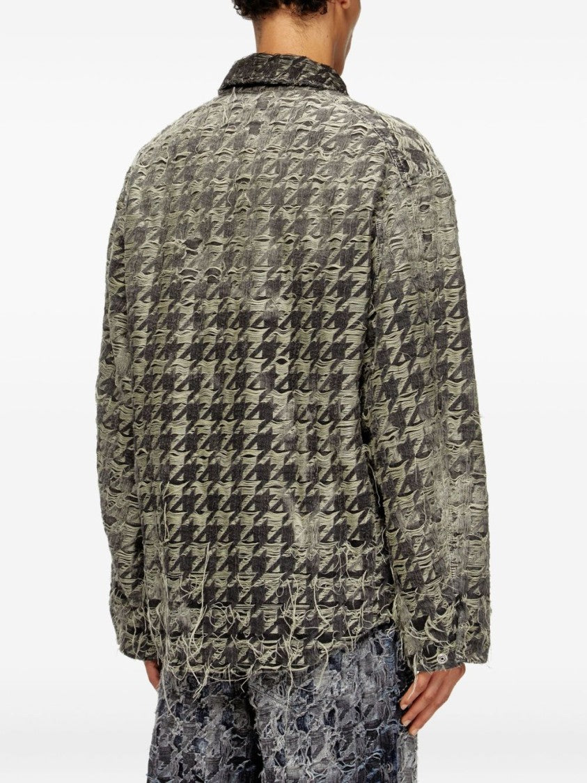 Diesel Grey Houndstooth Jacket