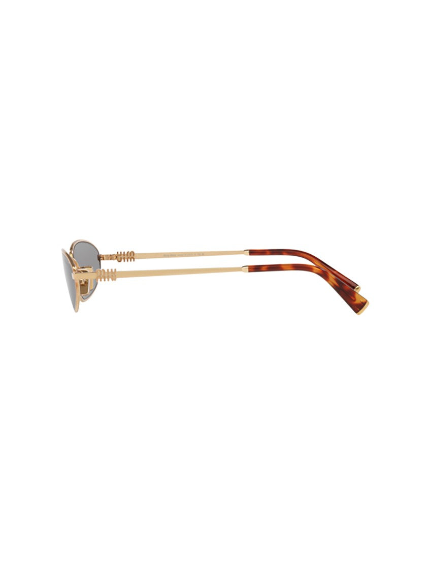 Miu Miu A52s Sole Narrow Oval Tortoiseshell Sunglasses