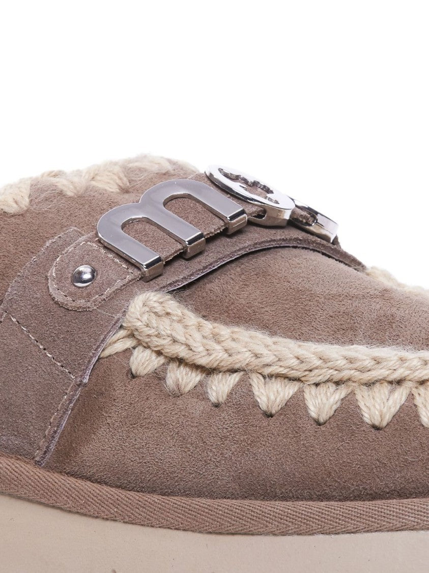 Mou Double Face Sheepskin Lined Suede Mou Loafers