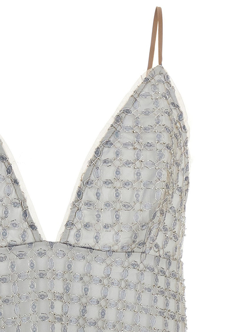 Rotate Birger Christensen Beaded A-Line Mini' Dress