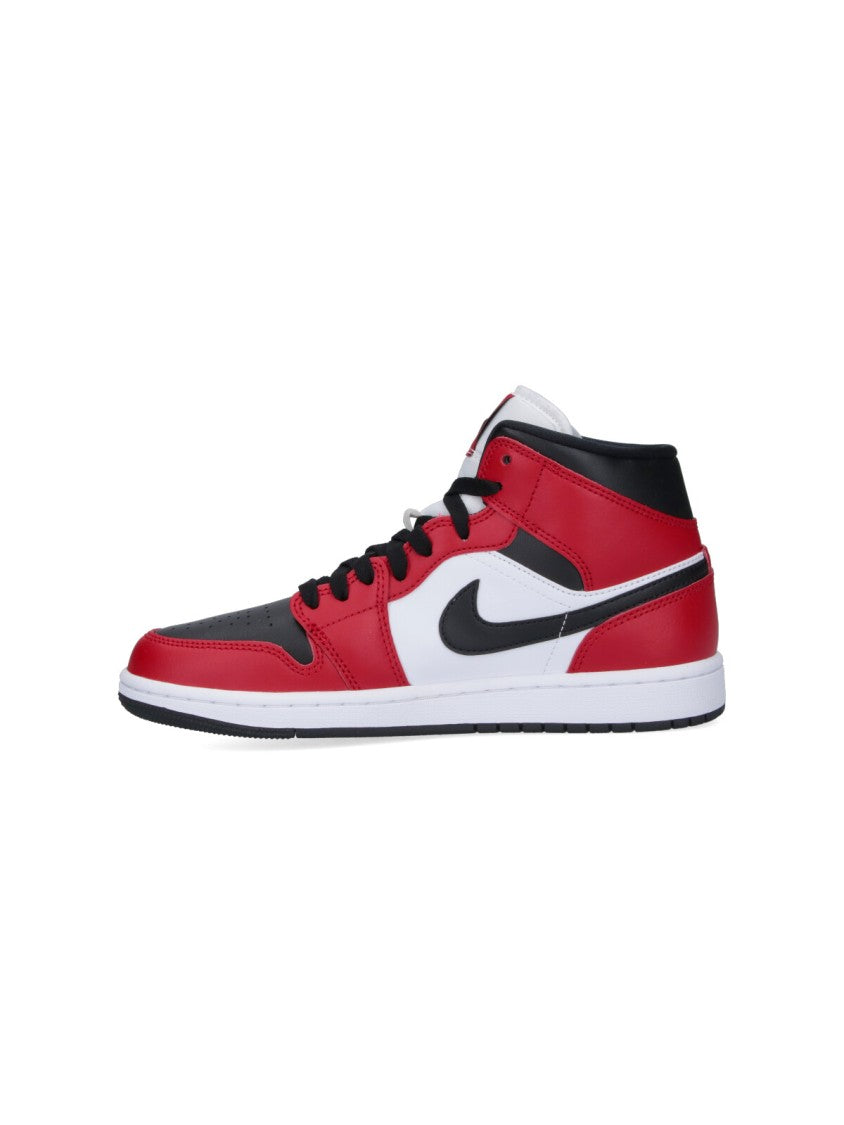 Nike "Air Jordan 1 Mid Chicago" Sneakers Red