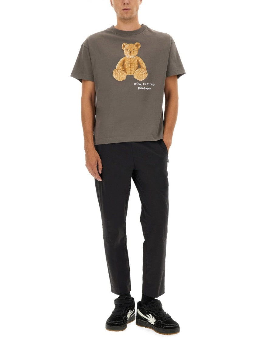 Palm Angels Teddy Bear Graphic Relaxed Fit T-Shirt