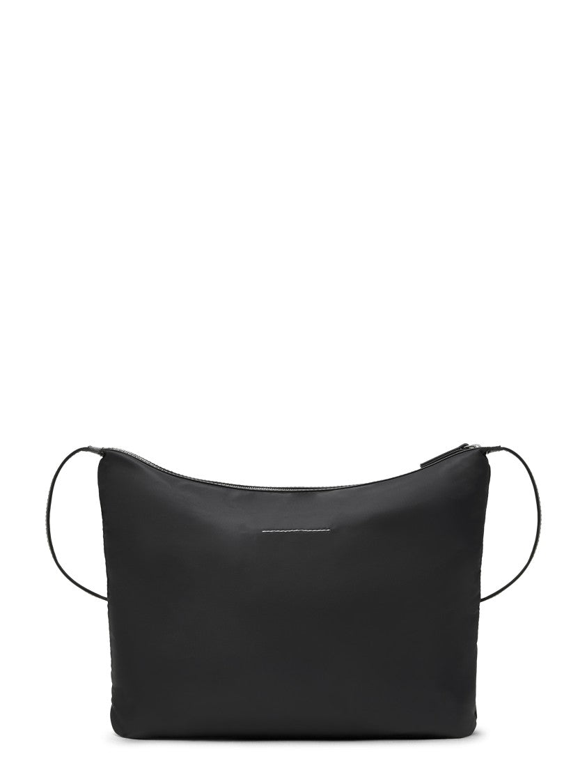 Mm6 By Maison Margiela Rectangular Nylon Crossbody Bag With Adjustable Leather Strap