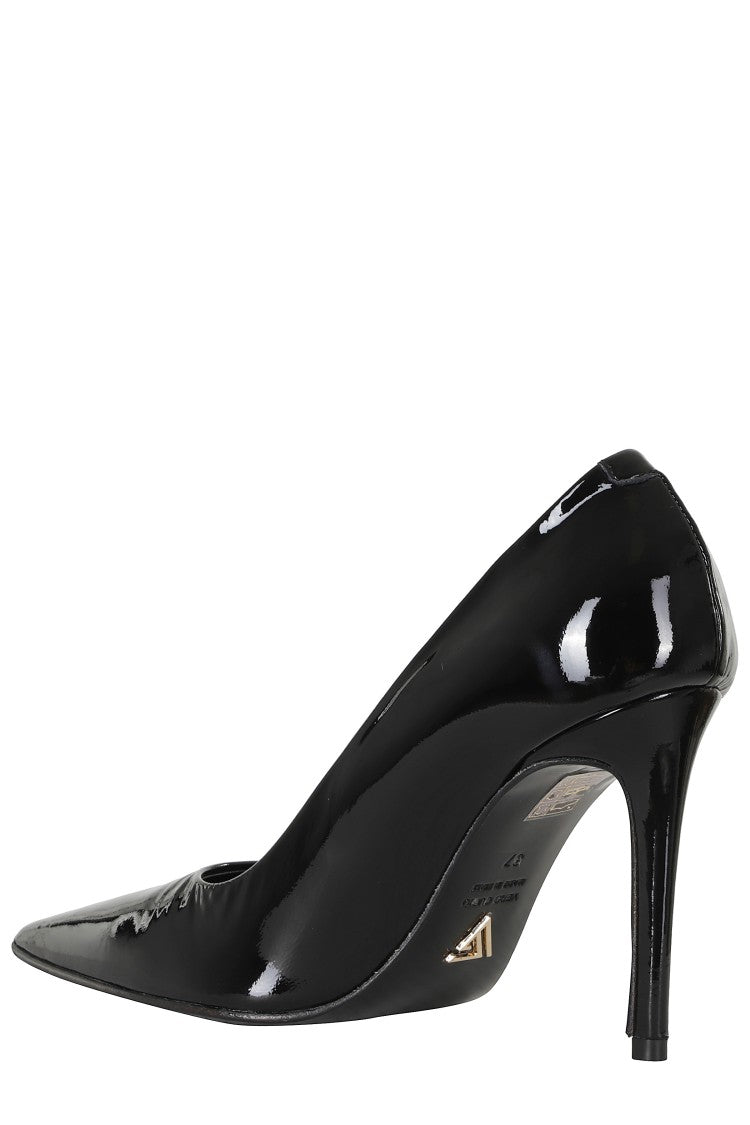 Giampaolo Viozzi Black Patent Leather Stiletto Pumps