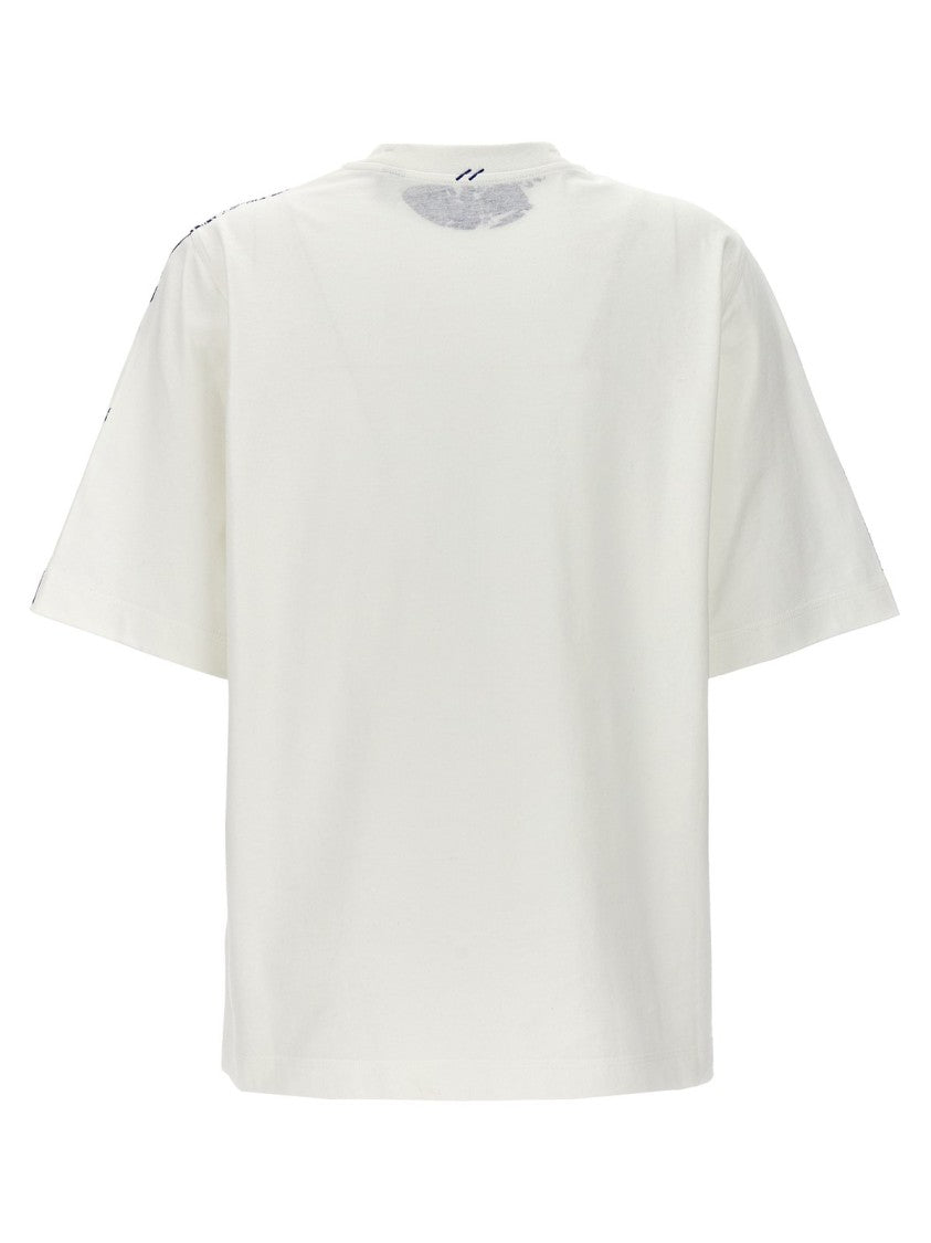Burberry Oversized T-Shirt With Playful All-Over Print