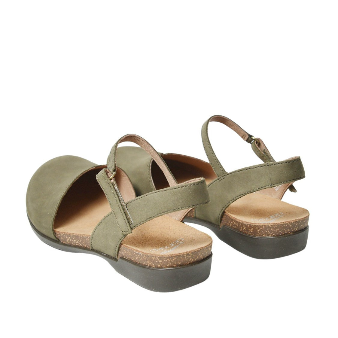 Dansko Slingback Rowan Milled In Nabuck Militare