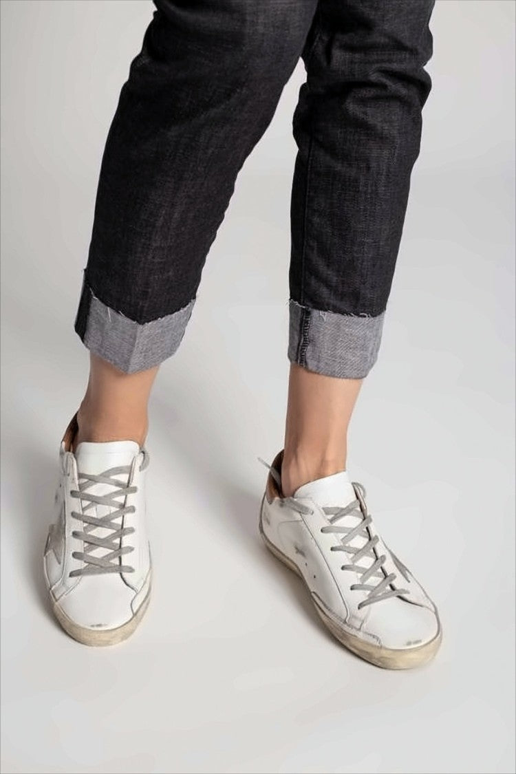 Golden Goose Distressed Leather Low-Top Sneakers