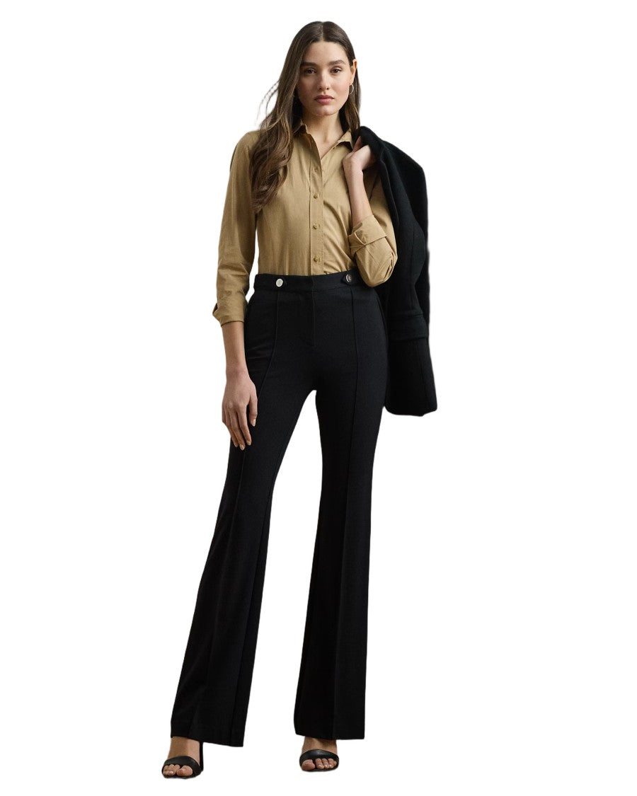 Lauren Ralph Lauren Drewin Full-Length Pleated Pants With High Waist
