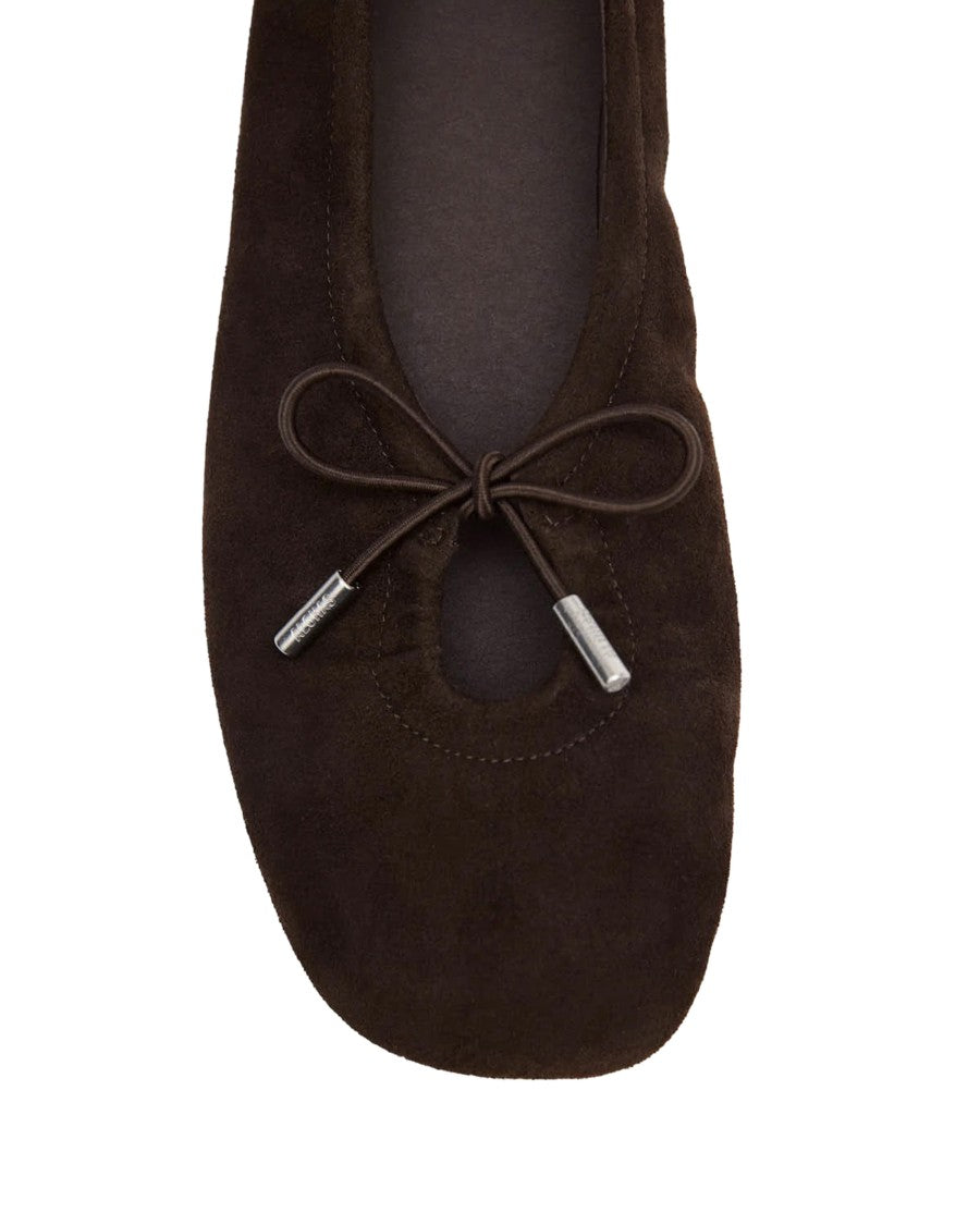 Alohas Rosalind Renewed Drawstring Bow Recycled Leather Flats