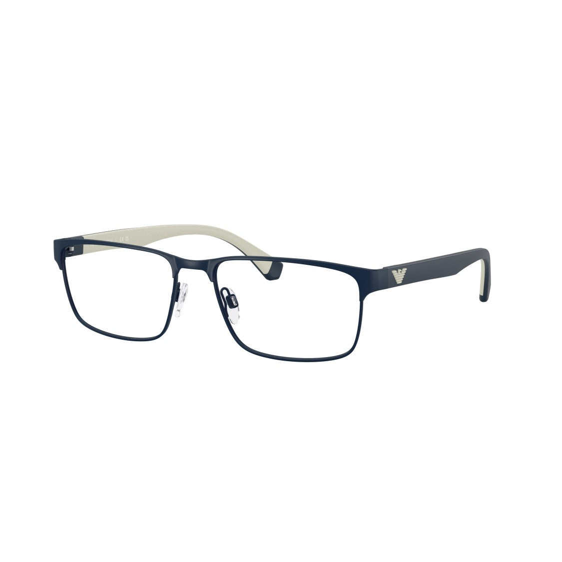 Emporio Armani 0Ea1105 Rectangular Metal Eyeglass Frames With Adjustable Nose Pads
