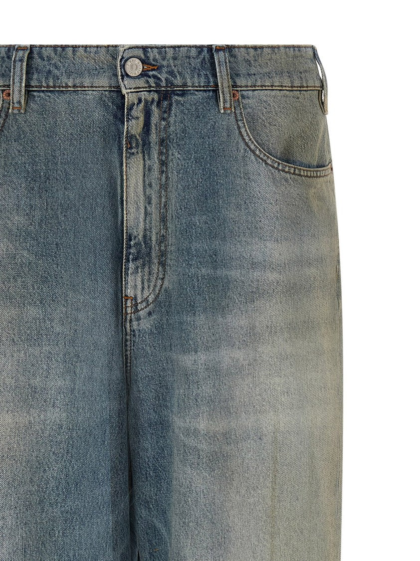 Bode Cotton Gabardine Trousers With Georgian-Inspired Hand Embroidery