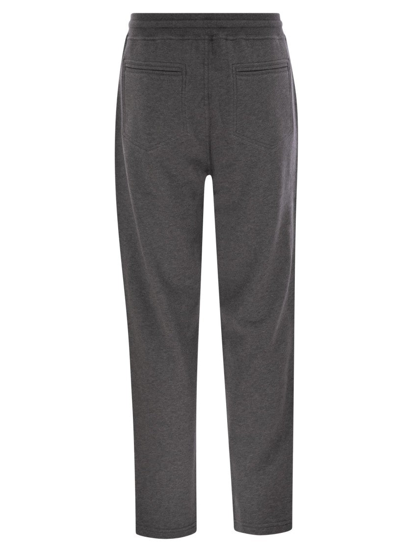 Brunello Cucinelli Techno Cotton Fleece Trousers