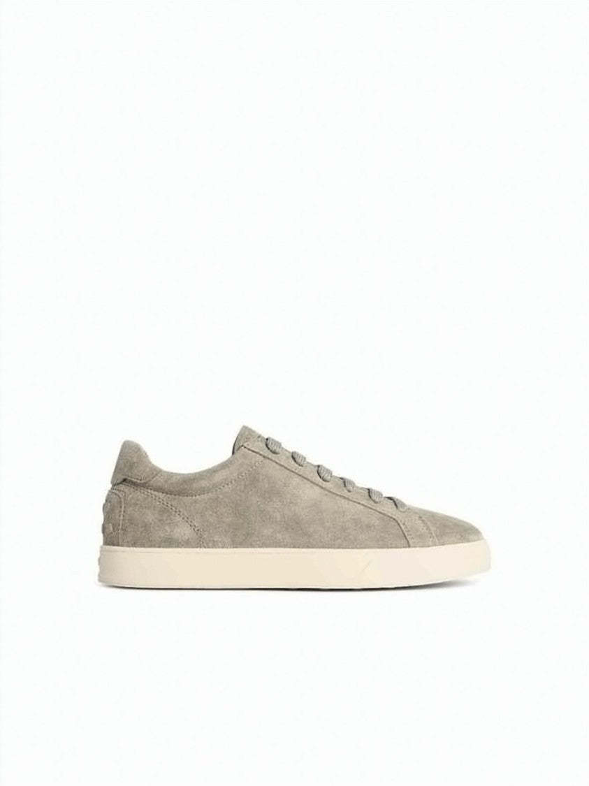 Tod's Grey Suede Sneakers With Leather Interior