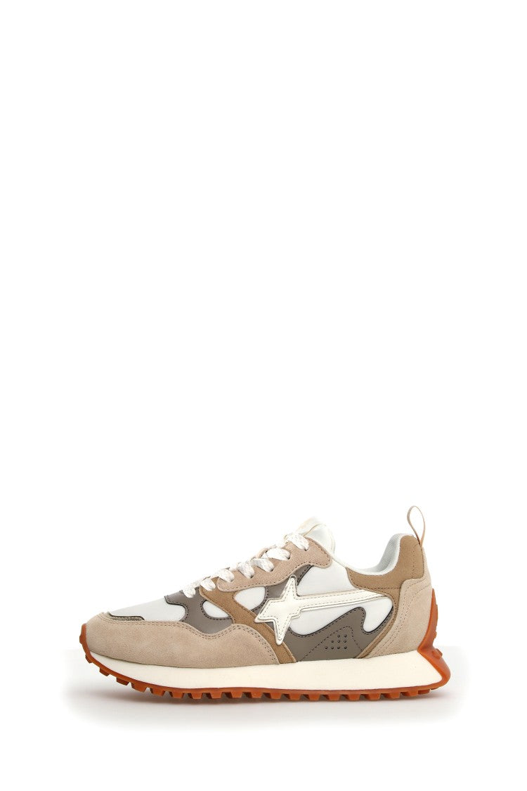 W6yz Suede And Technical Fabric Sneakers Star
