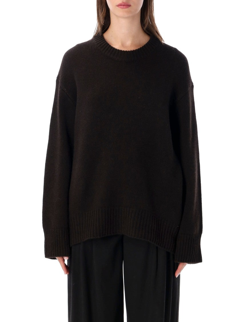Lisa Yang Noor Relaxed-Fit Ribbed Crewneck Sweater