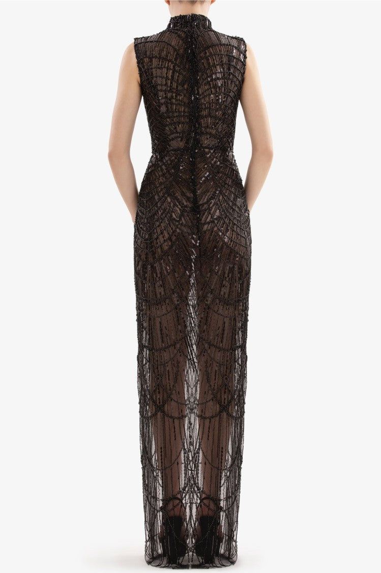 Saiid Kobeisy Long Beaded Dress