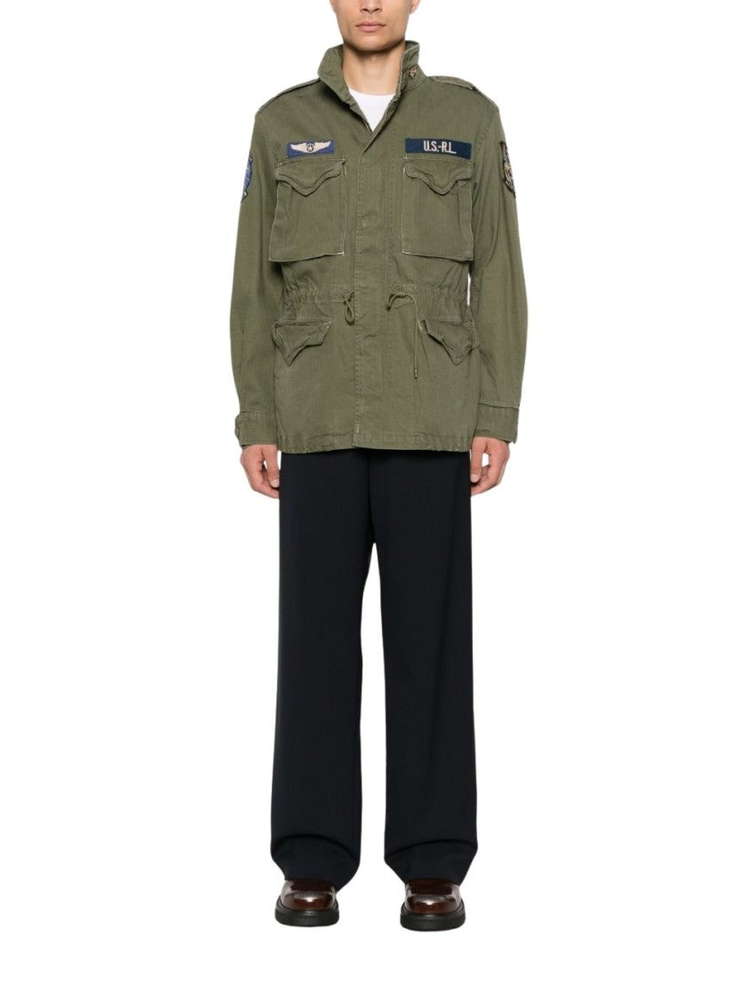 Polo Ralph Lauren Parka With Hidden Hood And Military Patches