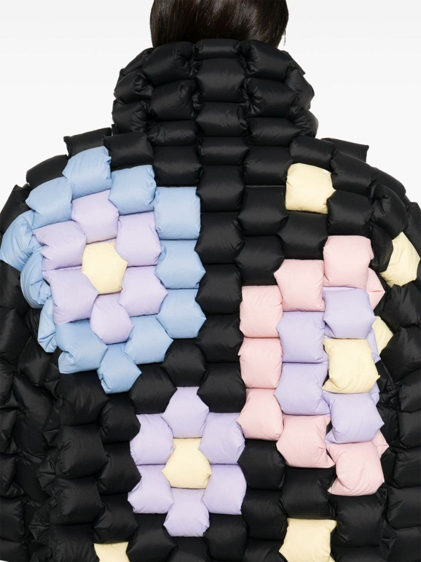 Raxxy Quilted Black Nylon Jacket