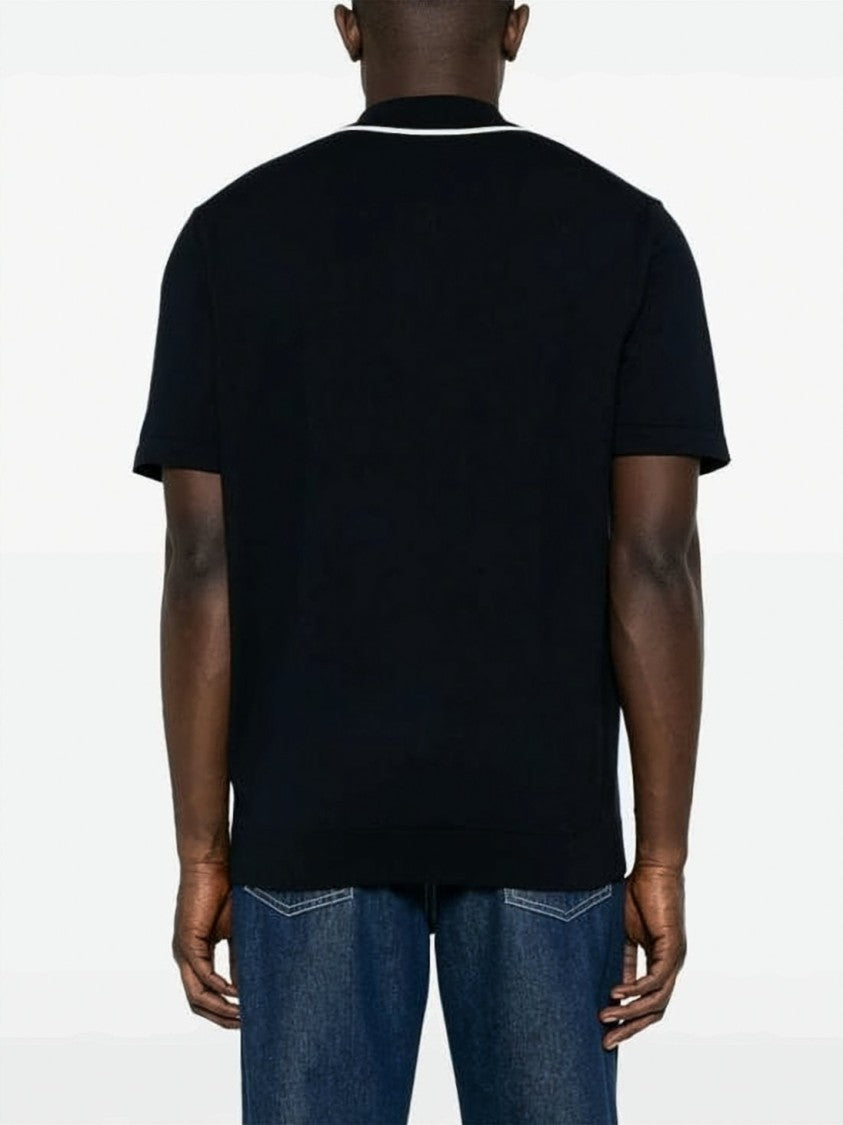 A.P.C. Short-Sleeved Polo Shirt With Classic Collar And Embroidered Logo