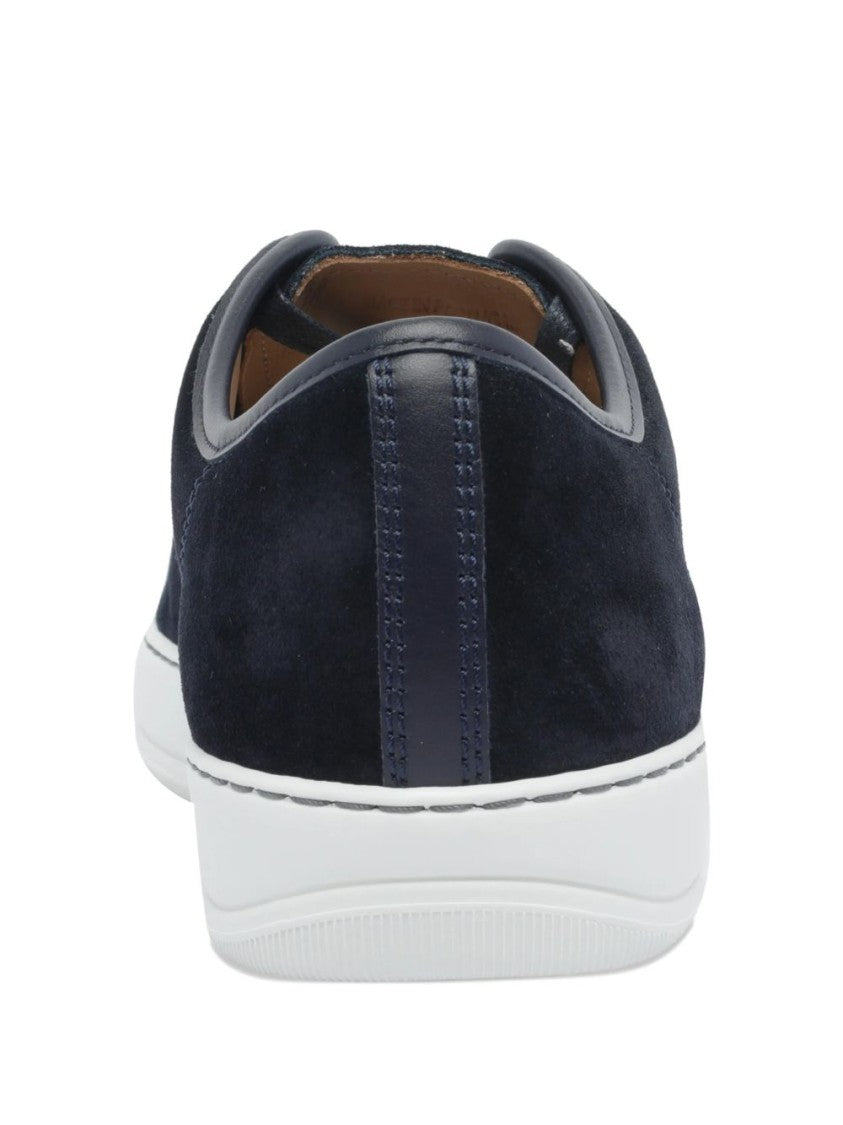 Lanvin Low-Top Sneakers With Suede And Smooth Texture Contrast