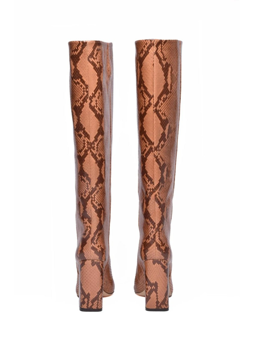 Paris Texas Paris Texas Python Leather Boot - Brown