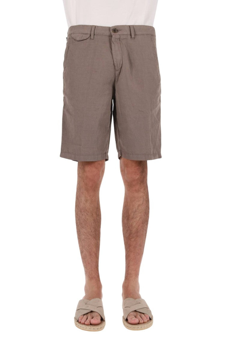 Myths Linen-Cotton Denim Shorts