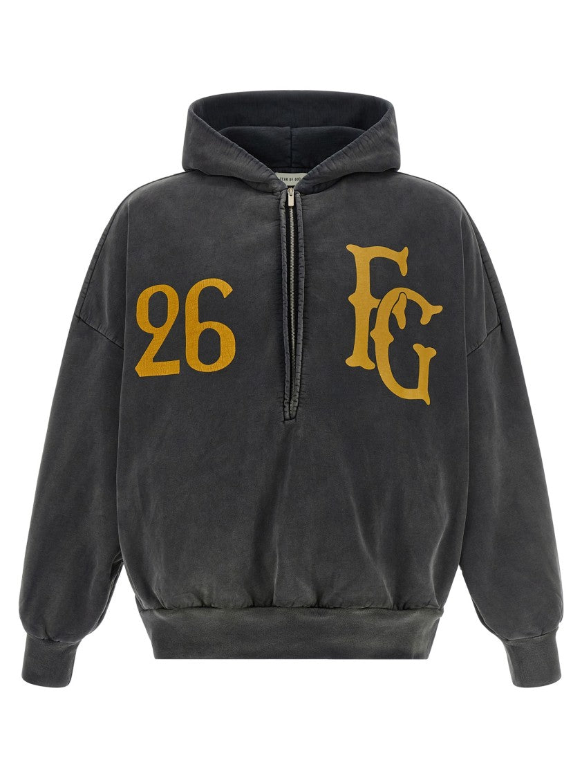 Fear Of God 'Baseball Club' Half-Zip Vintage Hoodie