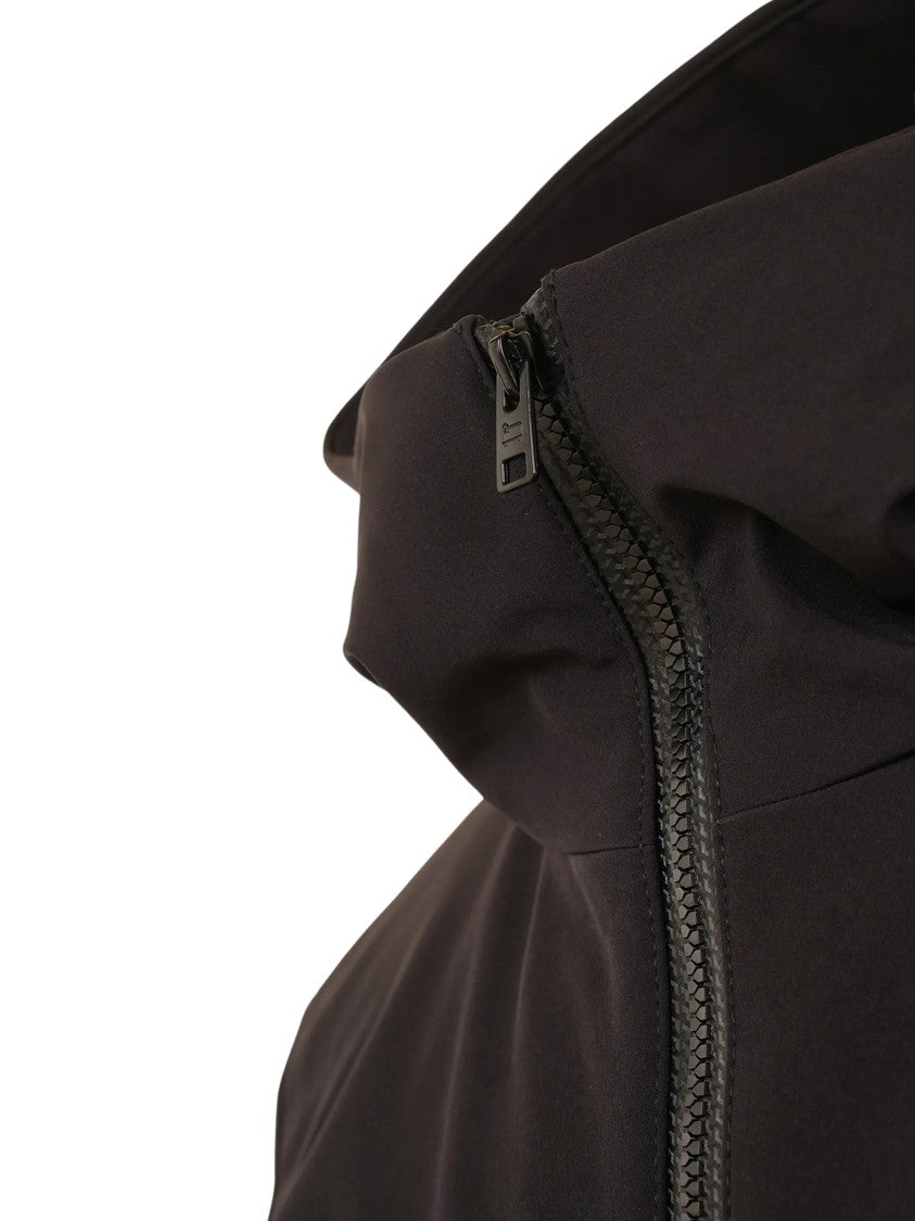 Woolrich Minimalist Functional Pockets Hooded Zip-Up Jacket