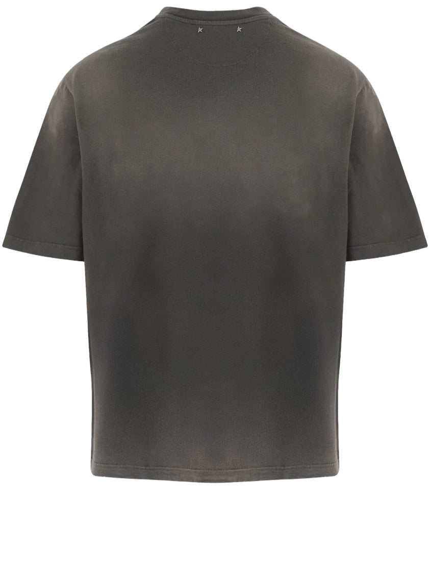 Golden Goose Vintage-Effort Cotton Jersey T-Shirt With Distressed Print