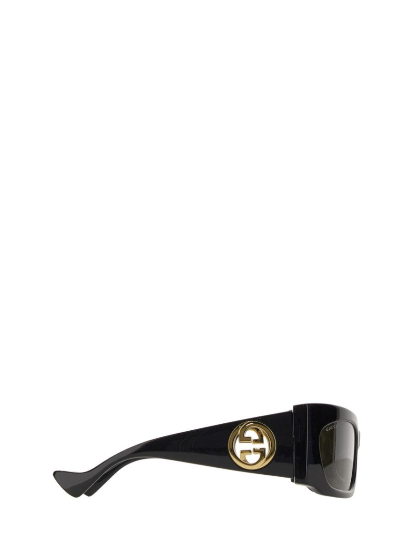 Gucci Sunglasses With Distinctive Cut-Out Acetate Temples
