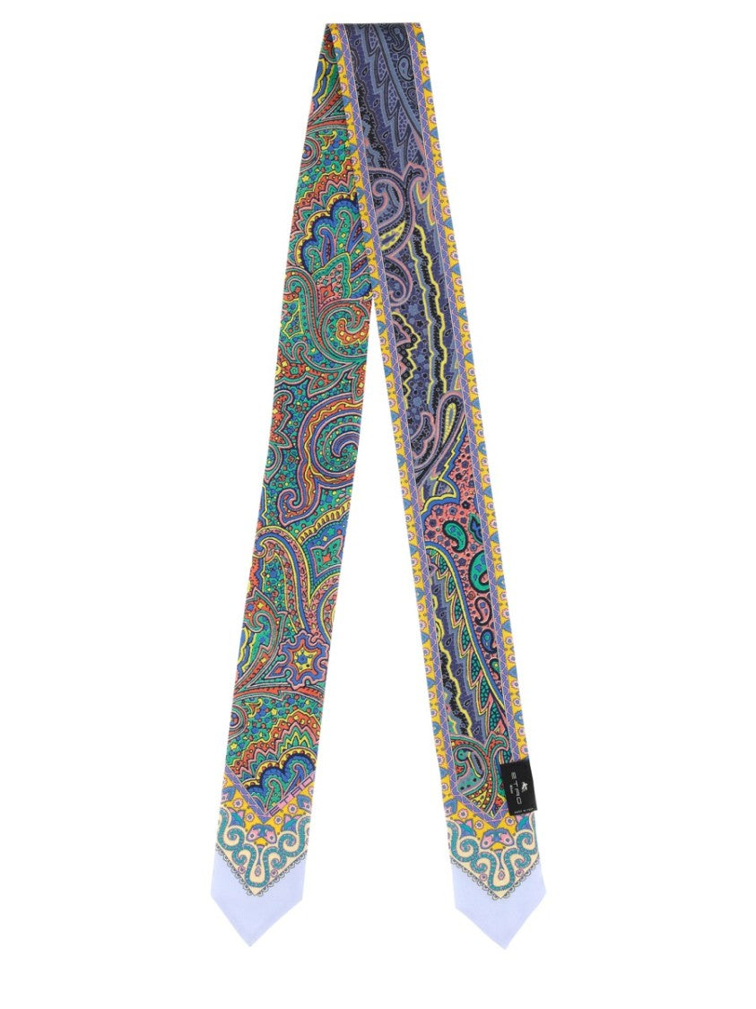 Etro Paisley Pattern Silk Maxi Scarf