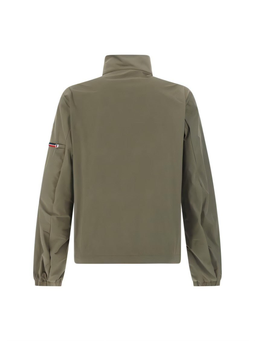Moncler Green Jacket With High Collar