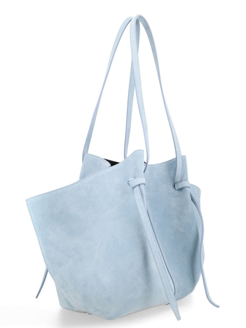 Yuzefi Blue Mochi Large Suede Tote Bag