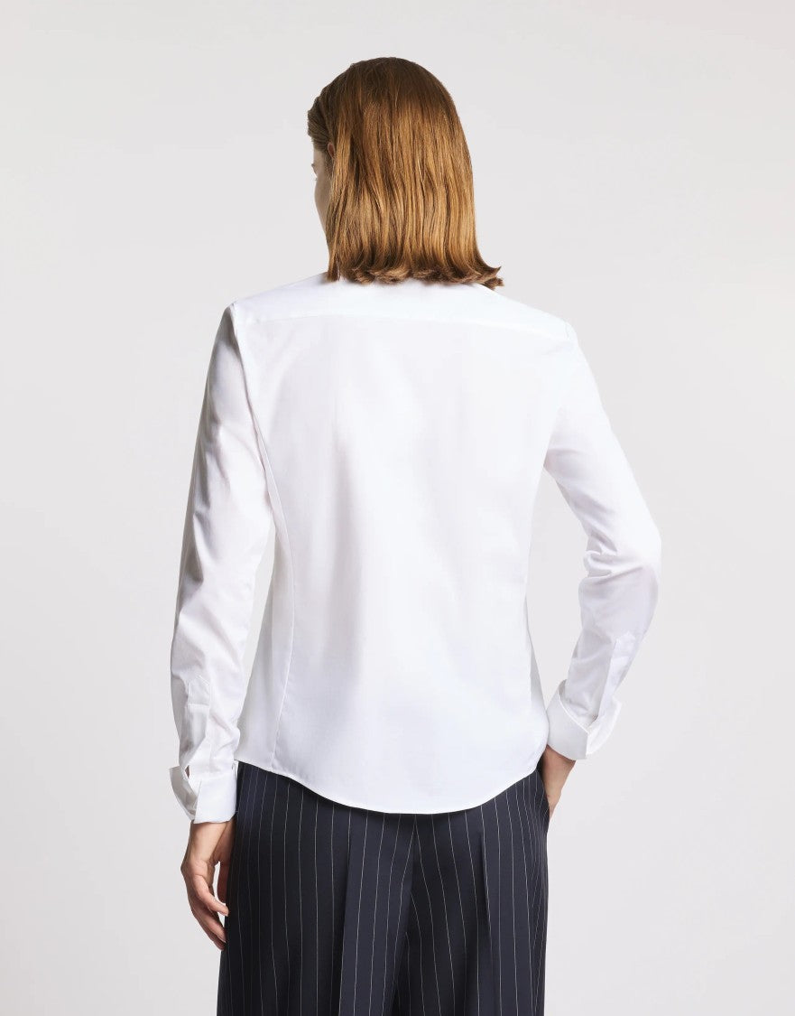 Fay Slim-Fit Long-Sleeved Shirt With Classic Collar