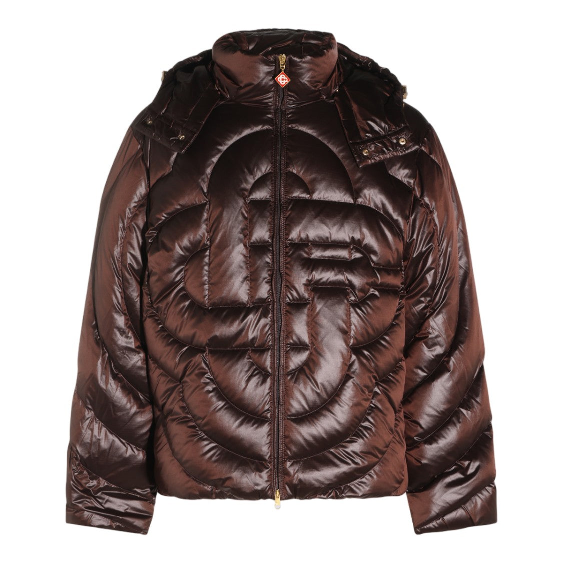 Casablanca Glossy Padded Jacket With Distinctive Quilted Design