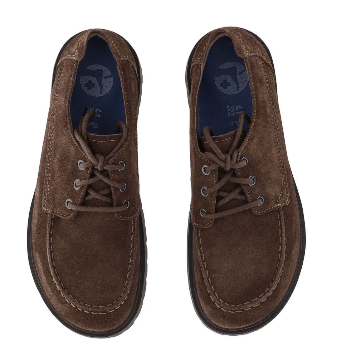 Birkenstock Highwood Moc Lace Low Shoes In Suede With Anatomical Footbed