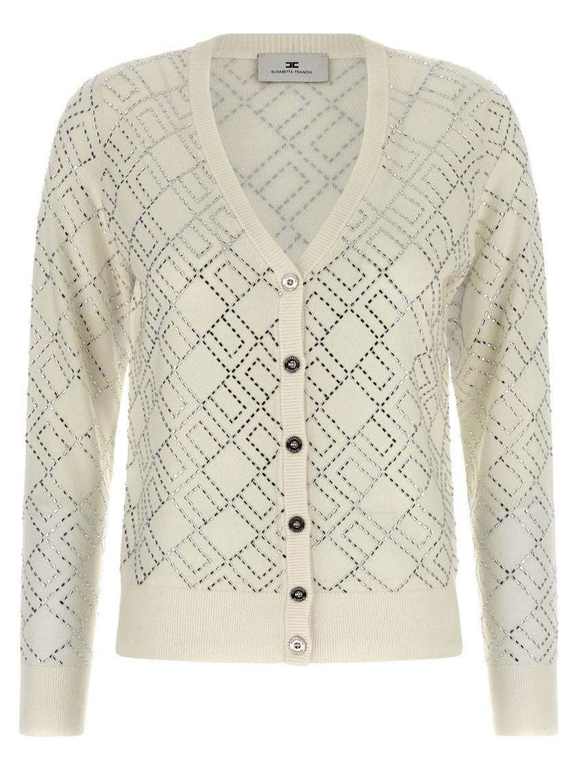 Elisabetta Franchi Crystal Cardigan